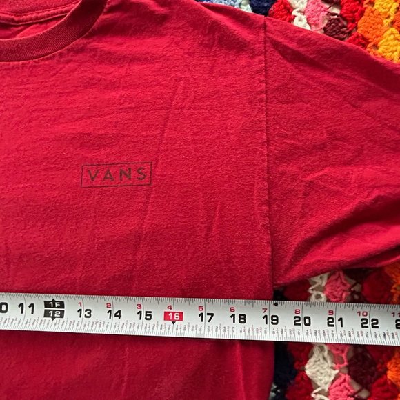 Vans Emblem Checkerboard Long Sleeve Crewneck Skate Pullover Tee Off the… - Picture 8 of 12